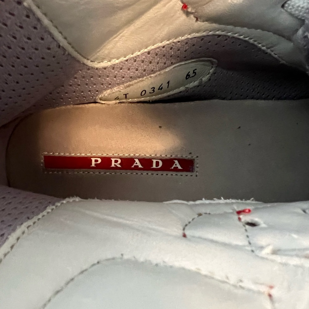 Prada America’s Cup high-top sneakers - Men size 7.5-8 - Picture 4 of 7
